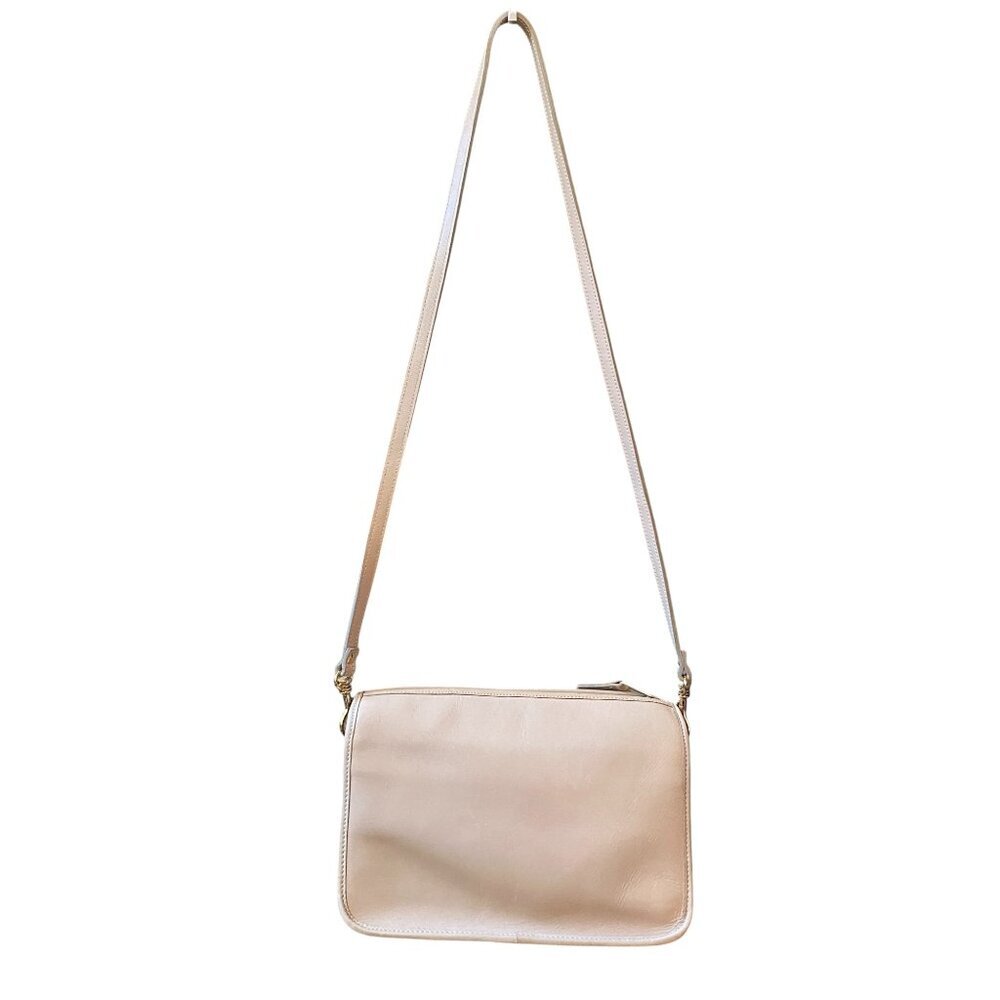 Partners Mervyns Ivory Genuine Leather Crossbody Shoulder Bag - Picture 4 of 10